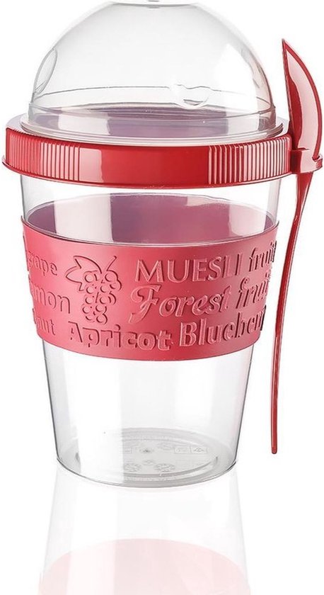 Tasse à yaourt à emporter Titiz avec cuillère 600 ml - Muesli Cup