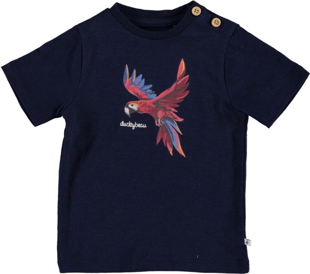 Ducky Beau-Baby Boys Shortsleeve-Navy