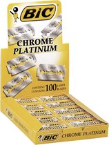 BIC Chrome Platinum Double Edge Blade Mesjes Safety Razor - Doos van 100 stuks - Scheermesjes