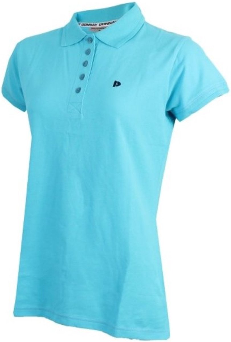 Donnay Polo Pique - Poloshirt - Dames - Ocean Blue (008) - maat XL