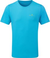 Ronhill Core SS Tee Heren - sportshirts - lichtblauw/geel - Mannen
