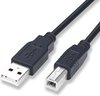 Printerkabel - Printer kabel usb - USB 2.0 A Male naar USB 2.0 B Male - 10 Meter - Zwart