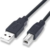 Printerkabel - Printer kabel usb - USB 2.0 A Male naar USB 2.0 B Male - 10 Meter - Zwart