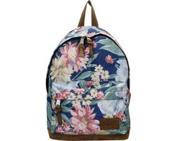 foto van Enrico Benetti Santiago 46157 Rugzak met tabletvak - Donkerblauw bloemen print
