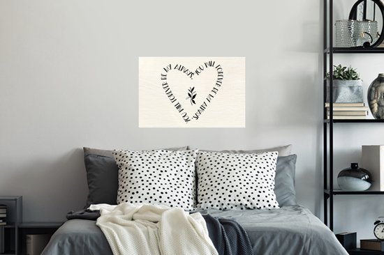 Stickers muraux - Citations - Amour - Proverbes - Tu seras toujours mon toujours - 60x40 cm - Feuille adhésive