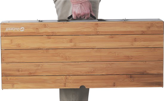 Table de camping Outwell Calgary M - Bambou / argent | bol.com