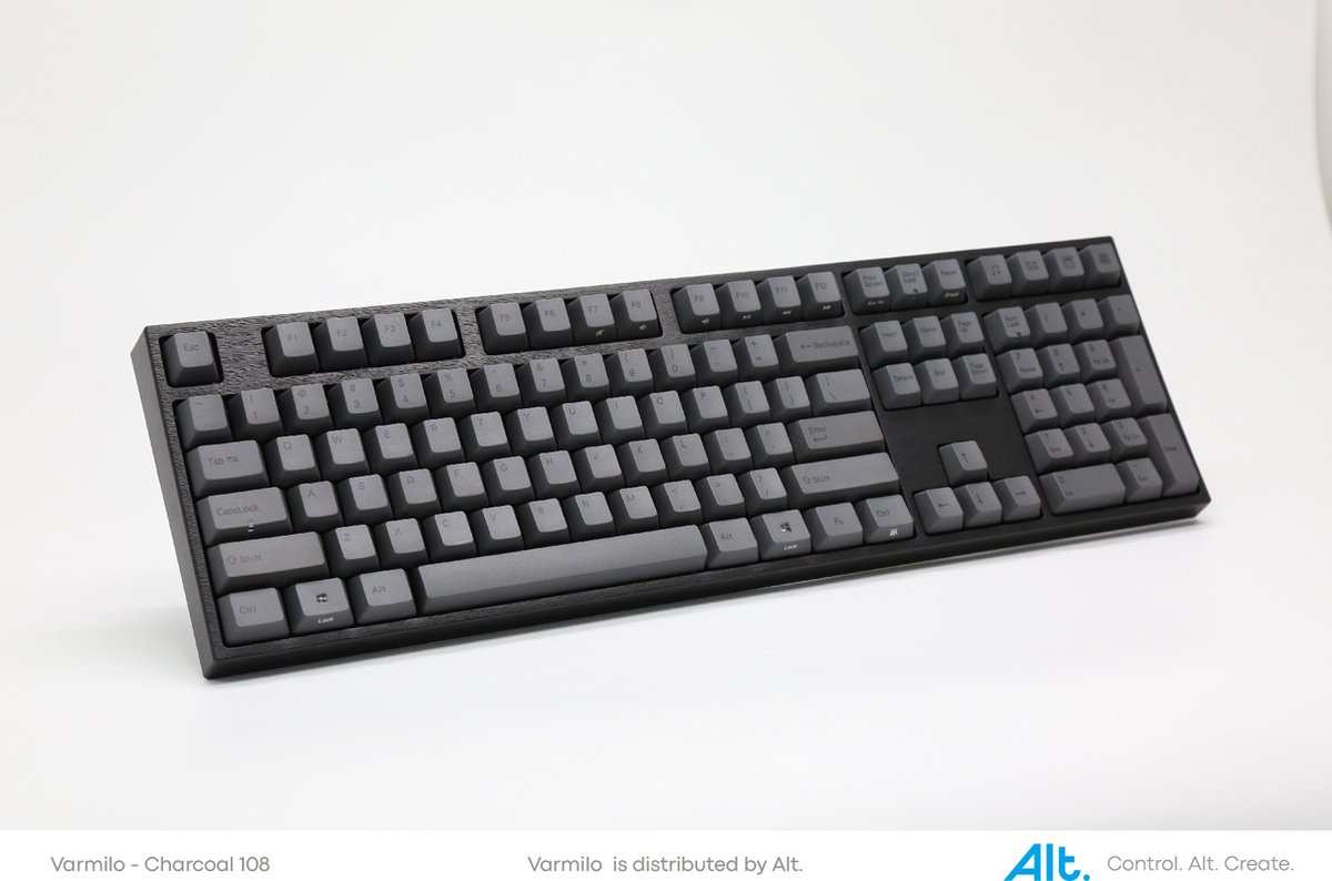 Varmilo VEA108 Charcoal - Mechanical Keyboard - MX Silent Red Switches