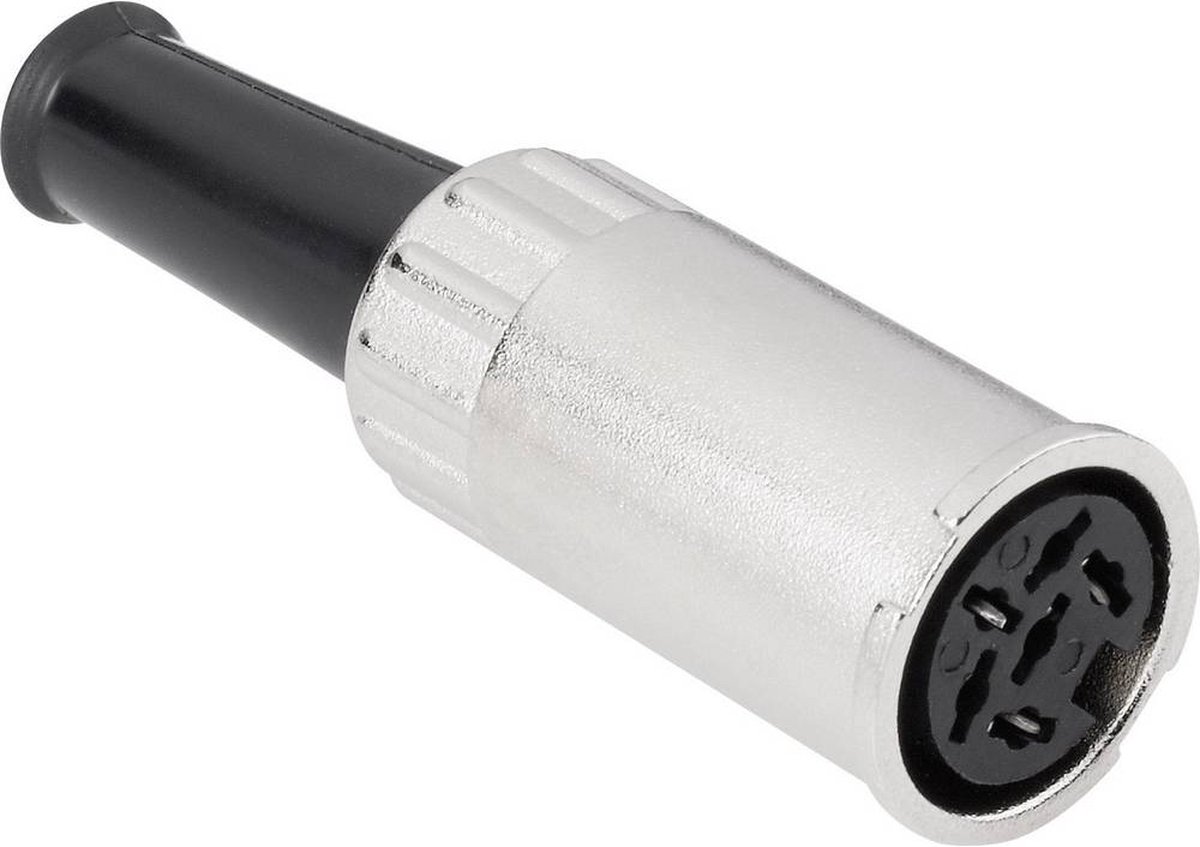 BKL Electronic 0202010 DIN-connector Bus, recht Aantal polen: 5 Zilver 1 stuk(s)