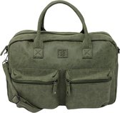 Enrico Benetti Handtas en Schoudertas 14 inch Dames Westernbag Schooltas Werktas met Laptopvak Olijf Groen