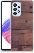 Leuk TPU Back Cover Geschikt voor Samsung Galaxy A53 5G GSM Hoesje Customize Old Wood