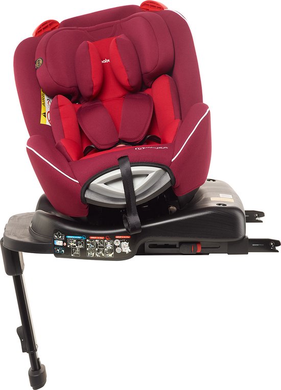 Siége Auto Pivotant 360° Isofix Universel Rouge – Mon Bébé –