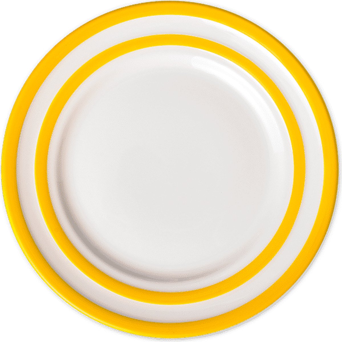 Cornishware Yellow Main Plate - ⌀ 28 cm - dinerbord - geel - Cornish Yellow servies - bord - strepen