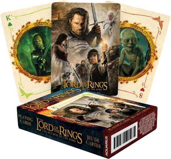 Bordspel: Aquarius Lord of the Rings - The Return of the King Playing Cards / Speelkaarten, van het merk Aquarius