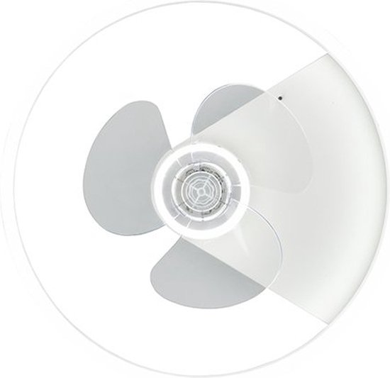 Reality Ventilatore A Soffitto Borgholm Con Luce LED Dimmerabile 30W - Metallo Nero Opaco 50cm, Telecomando Incluso - 2