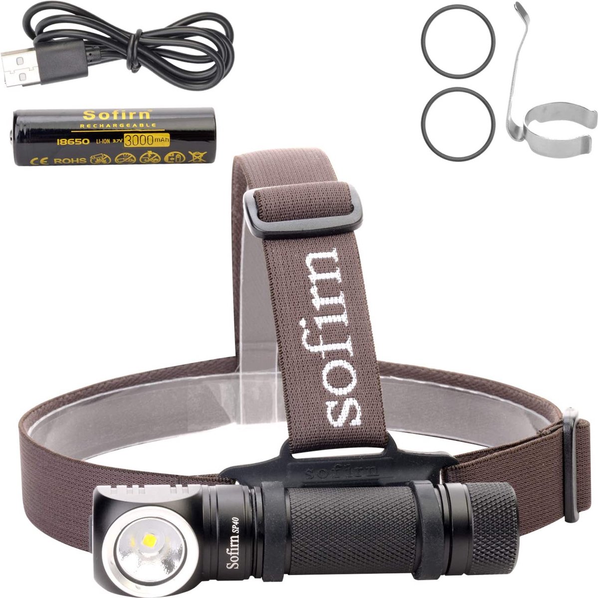 Led koplamp 1200 Lumen CREE XPL LED-koplamp met 18650-batterij voor buiten verkennen van de jacht