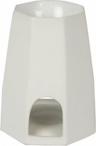 kaarshouder Octo Matt 16 cm keramiek wit