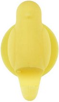 tandenborstelhouder Birdie 7,4 cm siliconen geel