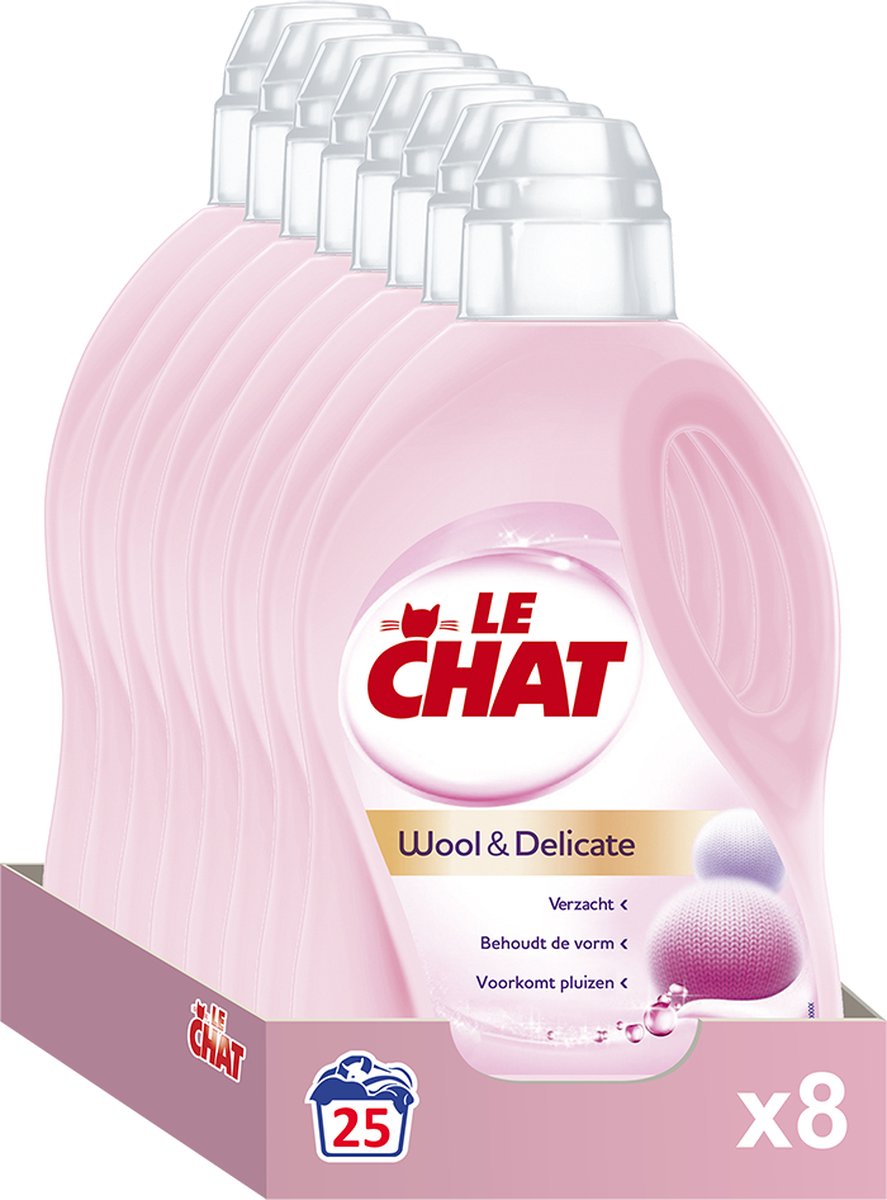 Le Chat Wool & Delicate Gel - Vloeibaar Wasmiddel - Voordeelverpakking - 200 wasbeurten