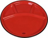 eetbord Fondue 24 cm keramiek rood