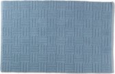 badmat Leana 65 x 55 cm katoen blauw