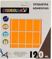 zelfklevende etiketten 20 x 37 mm papier oranje