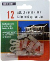 ophangclips 32 mm staal zilver/transparant 24-delig