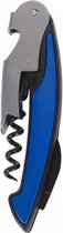 kurkentrekker 20 cm RVS blauw/zilver