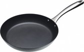 koekenpan 26 cm carbon zilver/zwart