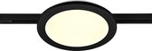 LED Railverlichting - Plafondlamp - Plafondverlichting - Iona Dual Camy - 2 Fase - 13W - Warm Wit 3000K - Dimbaar - Rond - Mat Zwart - Kunststof