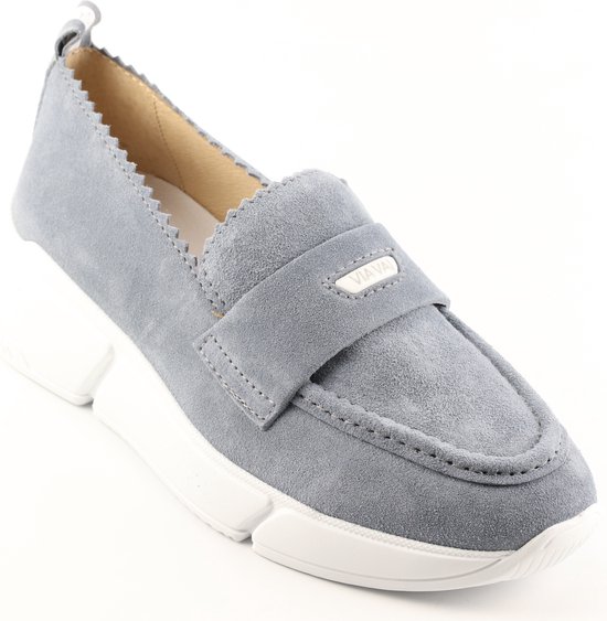 VIA VAI Celina Loavy Loafers dames - Instappers - Blauw - Maat 42 | bol