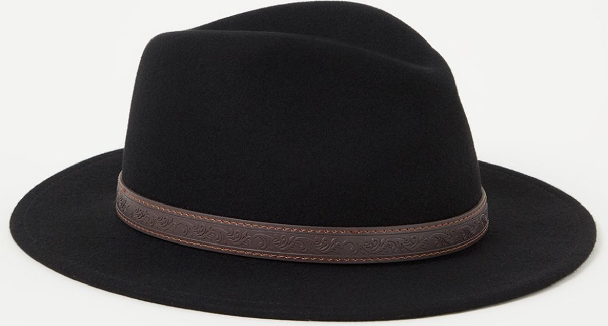 Stetson Traveller hoed van wol - Zwart - Maat M (57cm) | bol.com