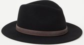 Stetson Traveller hoed van wol - Zwart - Maat M (57cm)