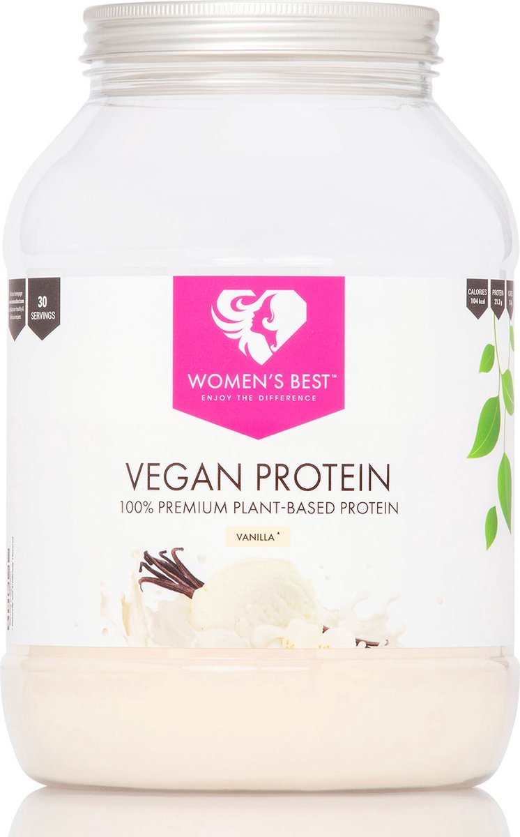 Women's Best Vegan Protein - Eiwitshake / Eiwitpoeder - Vanille - 900 gram (30 shakes)