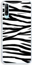 Case Company® - Huawei P Smart Pro hoesje - Zebra pattern - Soft Cover Telefoonhoesje - Bescherming aan alle Kanten en Schermrand