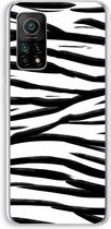 Case Company® - Xiaomi Mi 10T hoesje - Zebra pattern - Soft Cover Telefoonhoesje - Bescherming aan alle Kanten en Schermrand