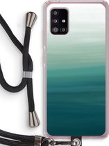 Case Company® - Samsung Galaxy A51 5G hoesje met Koord - Ocean - Telefoonhoesje met Zwart Koord - Bescherming aan alle Kanten en Over de Schermrand