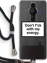 Case Company® - Sony Xperia Pro-I hoesje met Koord - My energy - Telefoonhoesje met Zwart Koord - Bescherming aan alle Kanten en Over de Schermrand