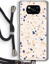 Case Company® - Poco X3 Pro hoesje met Koord - Terrazzo N°23 - Telefoonhoesje met Zwart Koord - Bescherming aan alle Kanten en Over de Schermrand