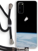 Case Company® - Samsung Galaxy S20 hoesje met Koord - Alone in Space - Telefoonhoesje met Zwart Koord - Bescherming aan alle Kanten en Over de Schermrand