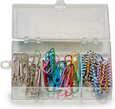 paperclips gekleurd 14 x 9 cm staal 60 stuks