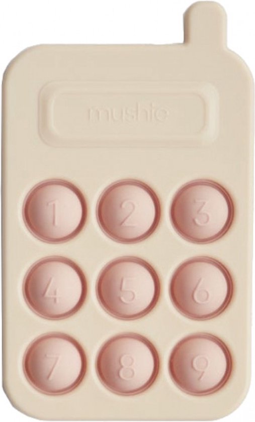 Mushie Fidget Toy Telefoon Blush