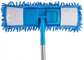 vloerwisser uitschuifbaar 70 cm microfiber blauw