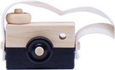Het blije snoetje - Houten Camera Speelgoed - Zwart - Houten Fototoestel - Speelgoed - Kinderenkamer - Decoratie - Baby Accessoire - 1 Stuk