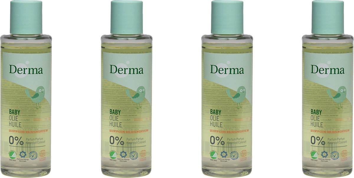 Derma Eco Baby pakket - 4 x babyolie 150 ml Derma Eco Baby pakket - 4 x babyolie 150 ml