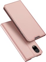 Dux Ducis - Telefoonhoesje geschikt voor Samsung Galaxy A03 Core - Skin Pro Book Case - Rosé Goud