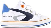 Sneakers | Jongens | White Blue | Leer | Shoesme | Maat 23