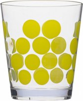 drinkbeker Dot Dot 420 ml lime/transparant