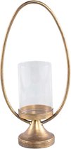 PTMD Tynes Windlicht - 20,5 x 11 x 41,5 cm - Metaal - Goud