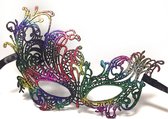 Kanten masker multicolor voor volwassenen
