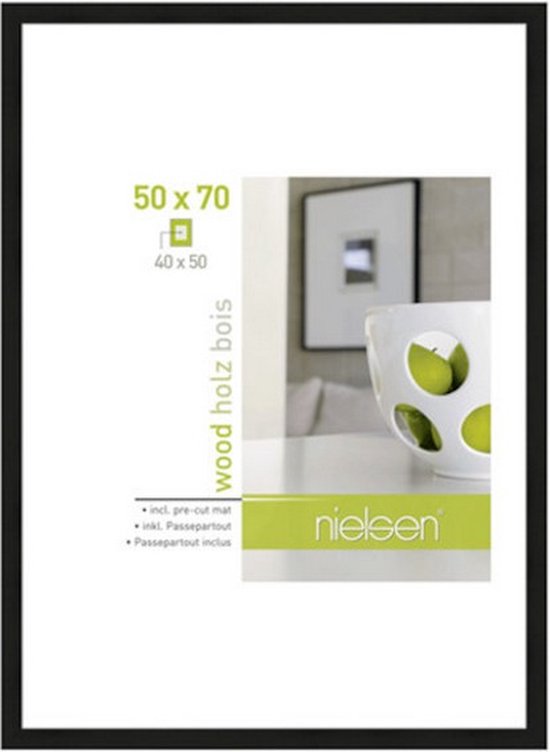 Woood Exclusive Blake Fotolijst 50 x 40 cm - Zwart MDF